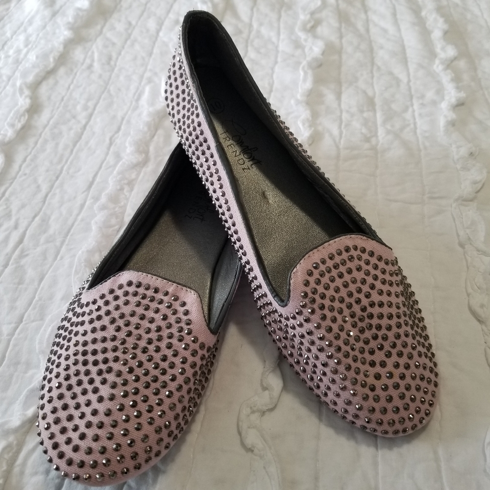 Comfort Trendz Pink Studded Flats 10 NWT HOT!